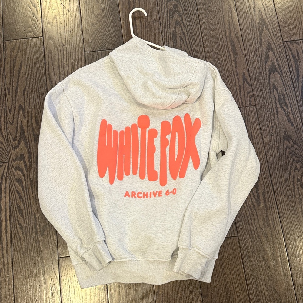 Grey white fox hoodie